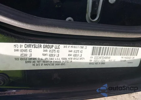 2013 Chrysler 300 300S from USA, damaged, VIN 2C3CCABT5DH685488